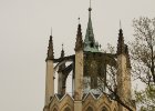 Krásný Dvůr  Gotický templ - Unikátní stavba, nazývaná též neogotickým templem nebo také rozhlednou. : architektura, park