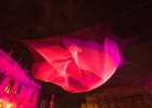 Signal festival Praha 2015  expozice u Rudolfina - síť od Janet Echelman